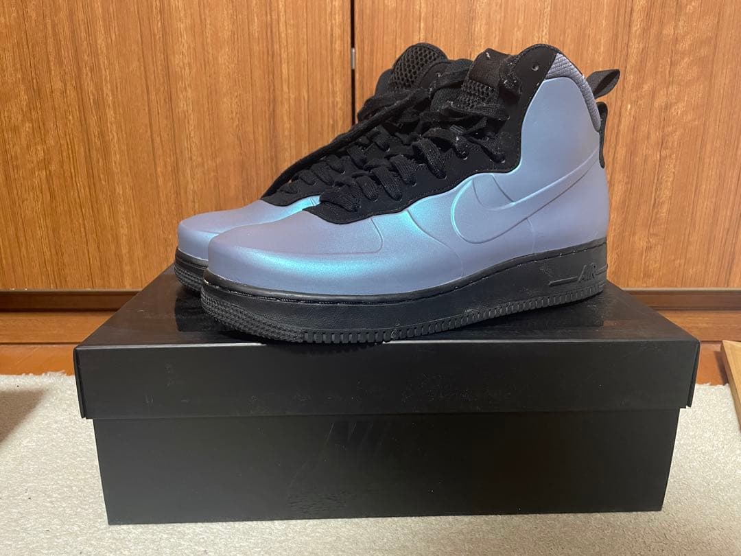 靴 Nike Air Force 1 Foamposite Cup Mid Nike Air Force 1 Foamposite Cup Triple Black for Sale