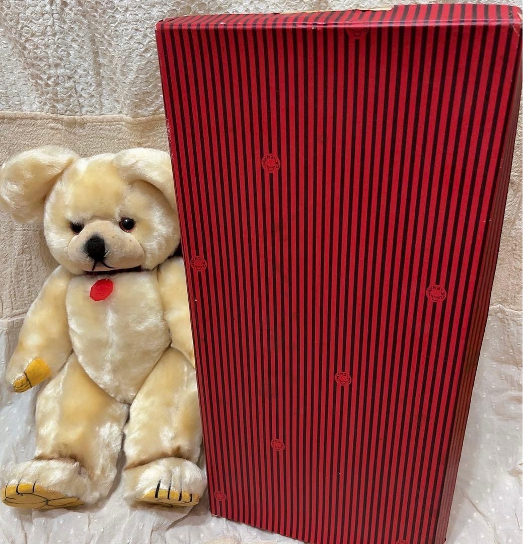 箱付き　当時物　昭和レトロ　ぬいぐるみ　くま　人形　テディベア　レトロ