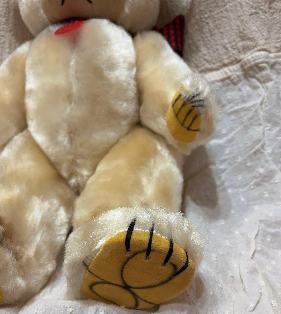 箱付き　当時物　昭和レトロ　ぬいぐるみ　くま　人形　テディベア　レトロ