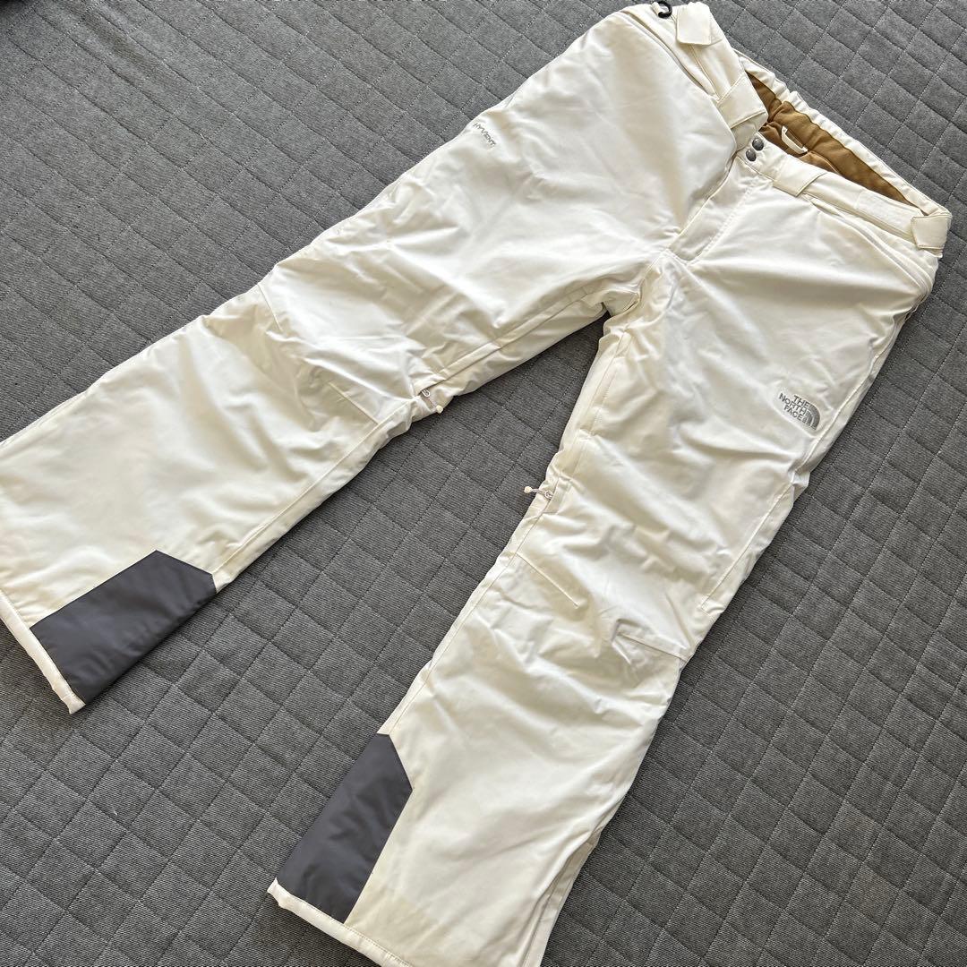 THE NORTH FACE スキー スノーボード ウェア パンツ ホワイト　L THE NORTH FACE ノースフェイス GORE-TEX LAYBACK RIDE BIB