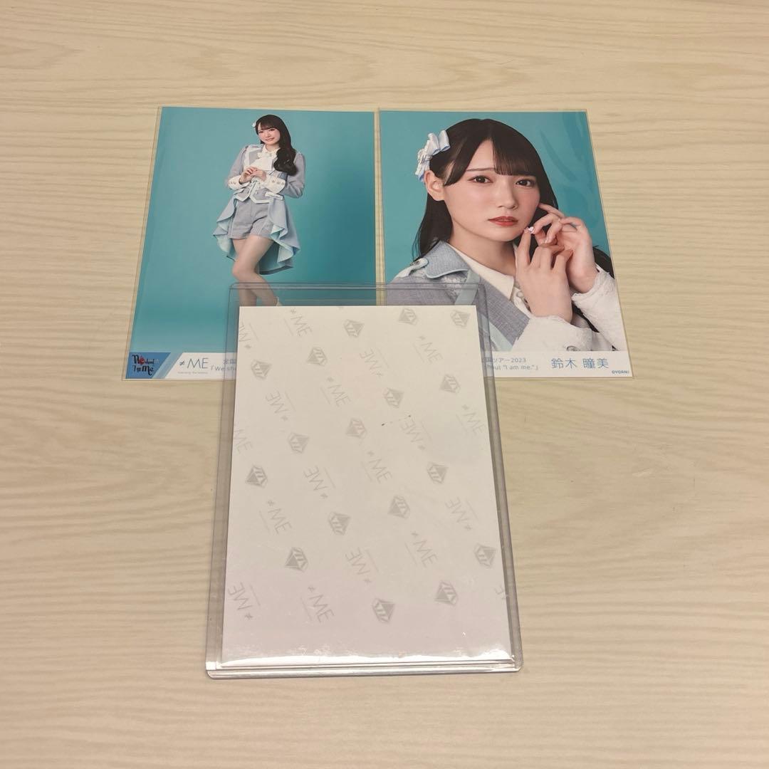 ノイミー 鈴木瞳美 生写真 直筆 サイン 天使は何処へ チュウ イラスト