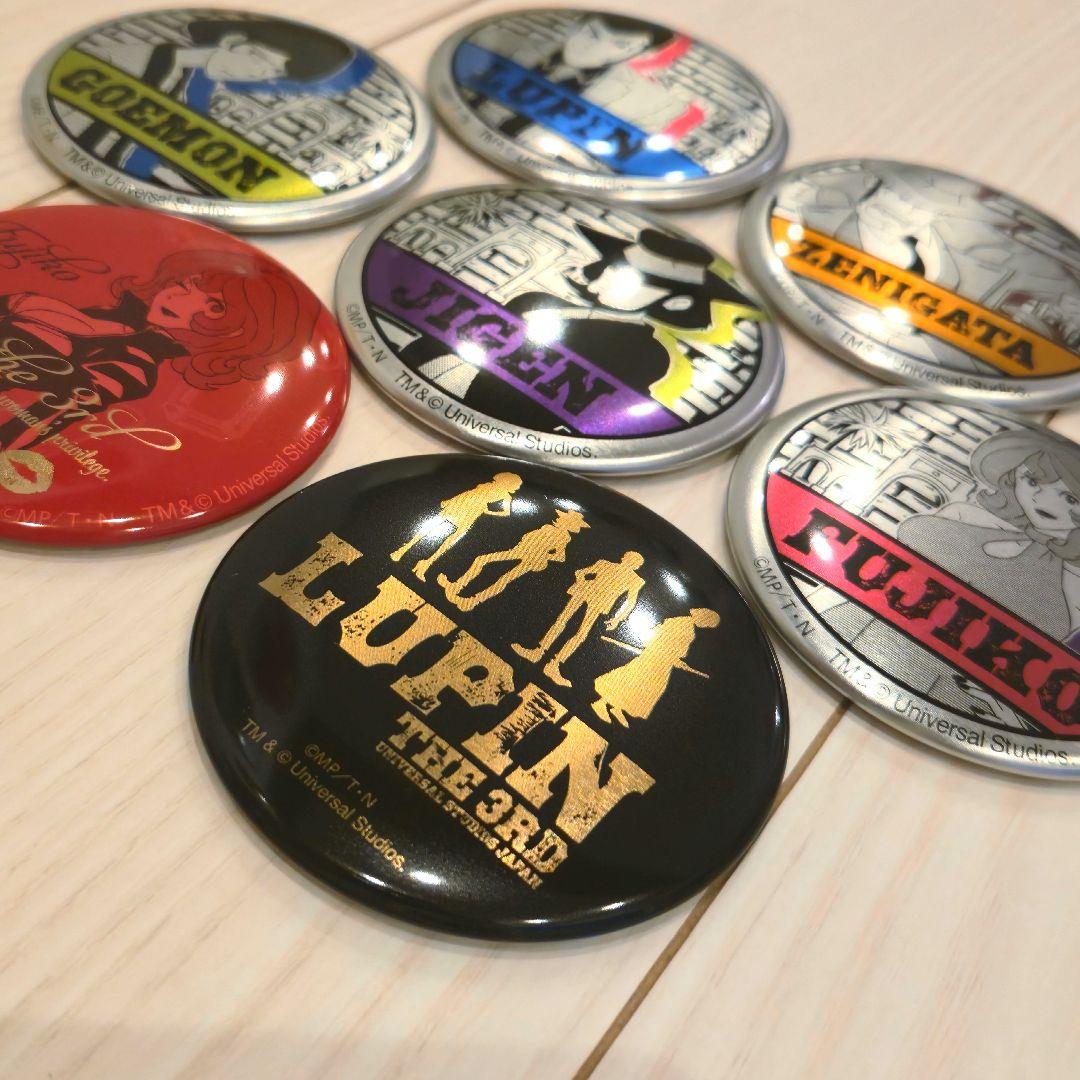 【値下不可】USJ ルパン三世　缶バッジ 7種