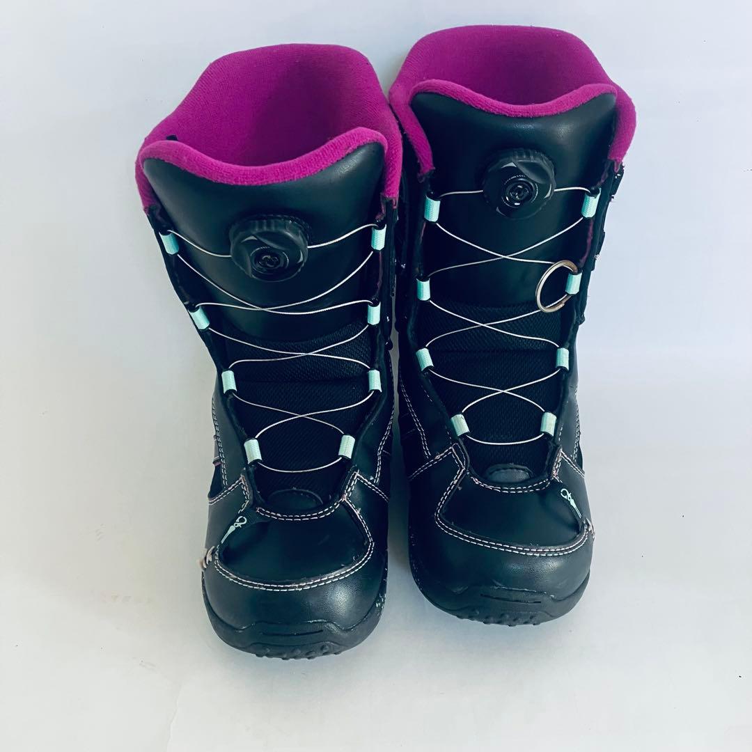 K2ジュニア女性用スノーボードブーツ ブラック/ピンク 23cm - メルカリ