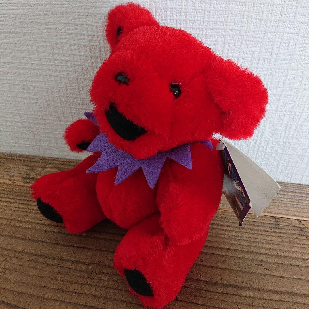 NATIVE ART製 プラッシュベア 7インチ レッド グレイトフルデッドベア