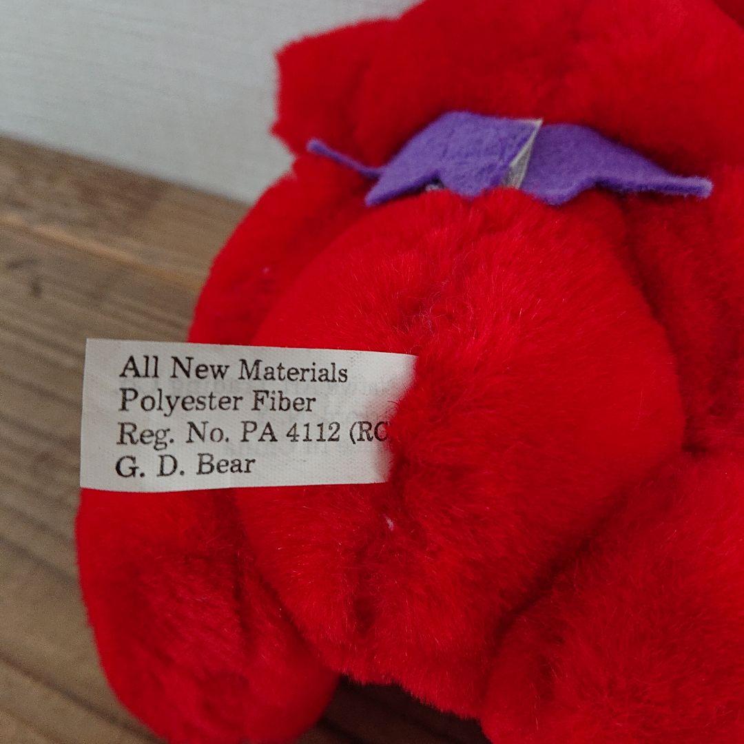 NATIVE ART製 プラッシュベア 7インチ レッド グレイトフルデッドベア