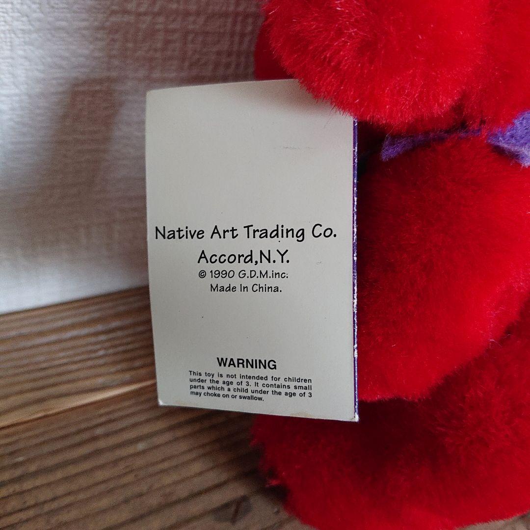 NATIVE ART製 プラッシュベア 7インチ レッド グレイトフルデッドベア