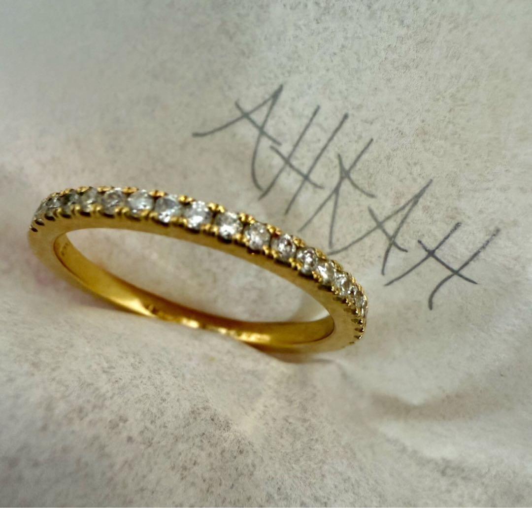 AHKAH ティナリング　5号　イエローゴールド　アーカー　私的刻印有り ティナオレオール リング | AHKAH / アーカー | 【公式