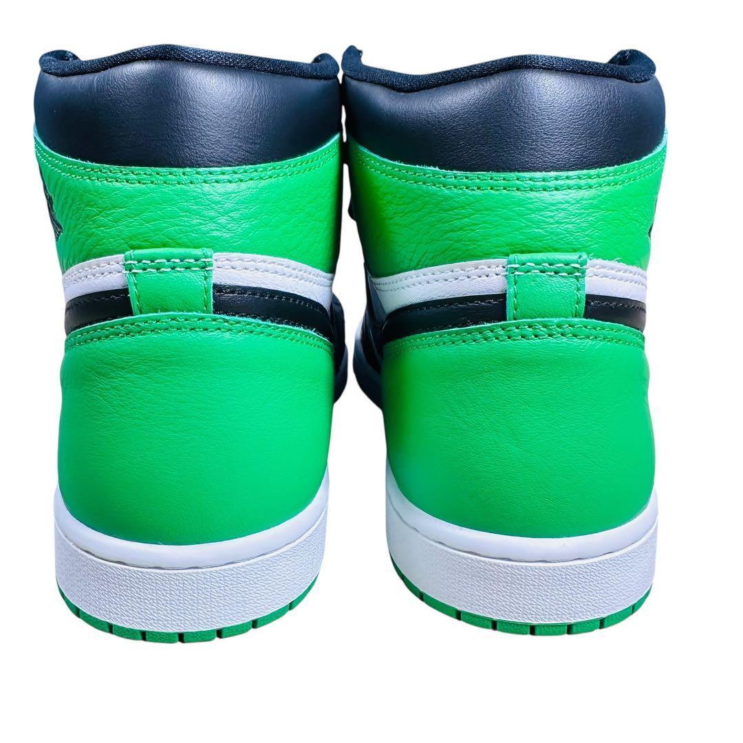 未使用級 エアジョーダン1 ハイ OG ラッキーグリーン 28.5cm 変え紐付