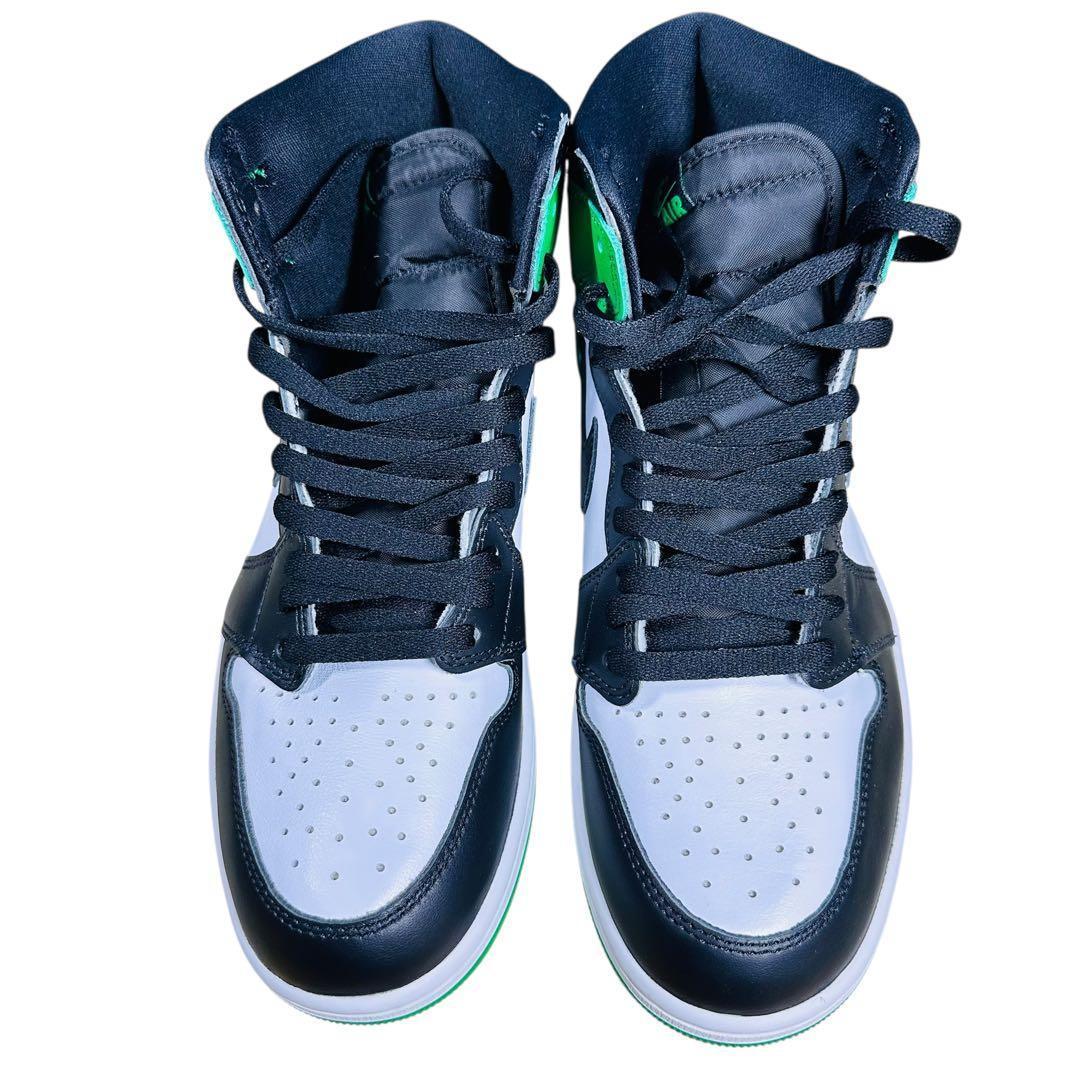 未使用級 エアジョーダン1 ハイ OG ラッキーグリーン 28.5cm 変え紐付