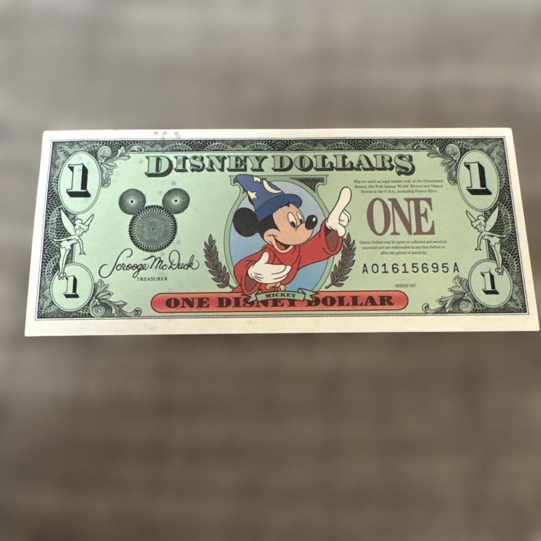 ディズニーダラー 25周年 ミッキーマウス 1ドル札 レア コレクターズ
