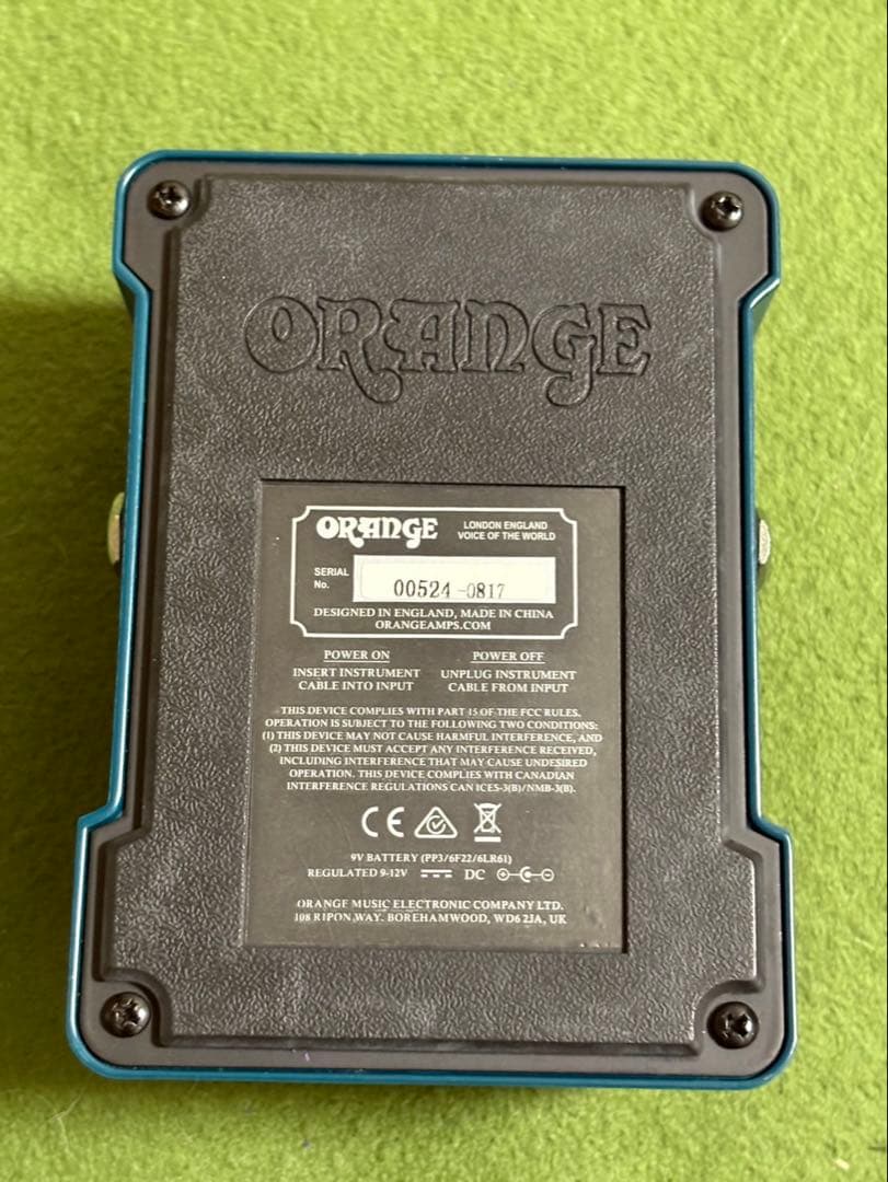 ORANGE Fur Cort Fuzz Pedal オクターブ ファズ