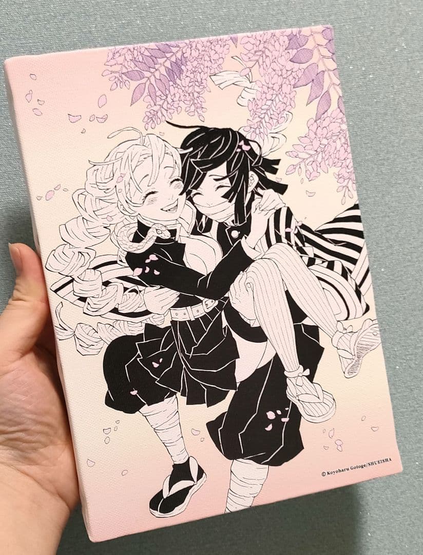 鬼滅の刃　原画展　伊黒小芭内　甘露寺蜜璃　アートボード