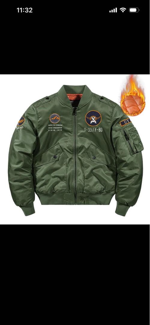 MA-1フライトジャケット オリーブグリーン - メルカリ