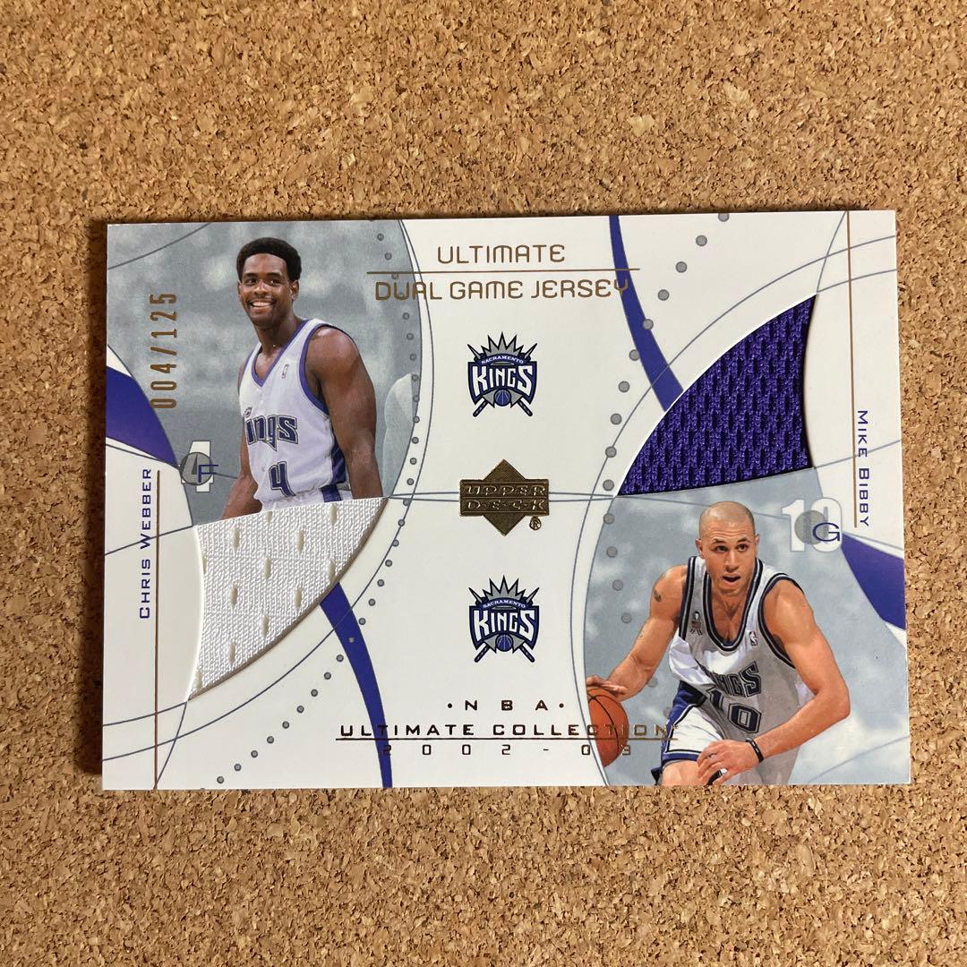 NBA クリスウェバー マイクビビー ジャージーカード アッパーデック キングス NBA クリスウェバー マイクビビー ジャージーカード アッパーデック