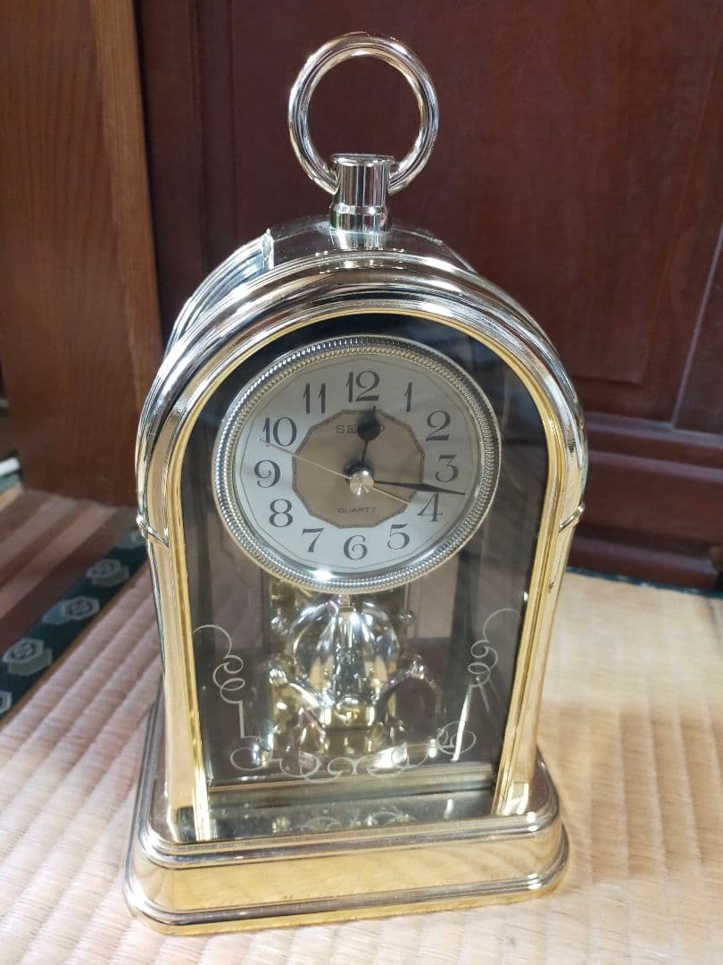 SEIKO セイコー 置き時計 回転振り子 昭和レトロ ビンテージ 稼動品