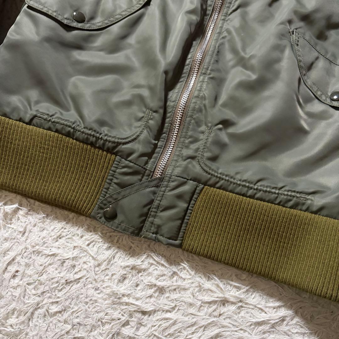 あ*し様 【米国製】schott フライトジャケット L-2B 襟ボア カーキ