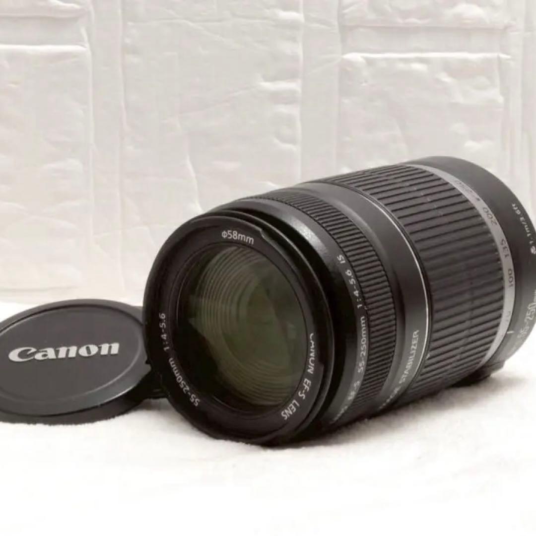 ❤️お勧め❤️Canon EF-S 55-250mm 手ぶれ補正望遠レンズ 安心の手ぶれ補正☘️ EF-S 55-250mm 望遠ズームレンズ コンパクト