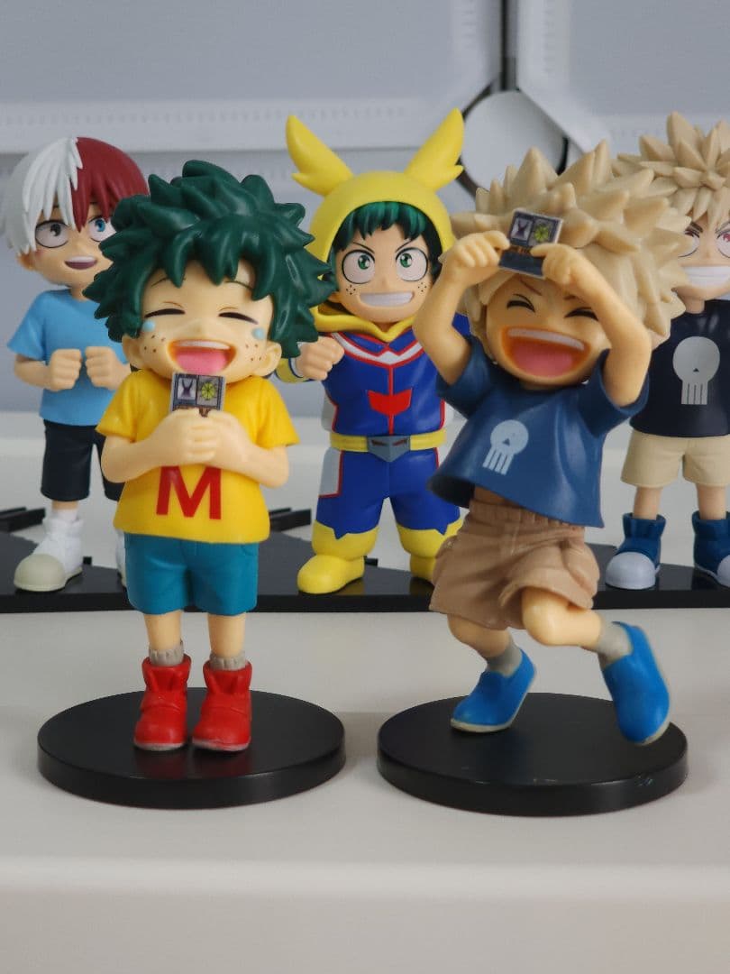 僕のヒーローアカデミア ちあぴこ フィギュア 3体+海外製のカツキとイスク2体