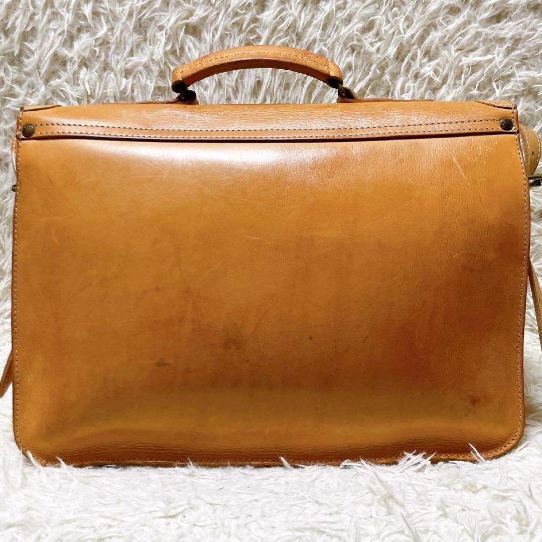 BREE ヌメ革 2way ビジネスバッグ ショルダー エイジング ベージュ