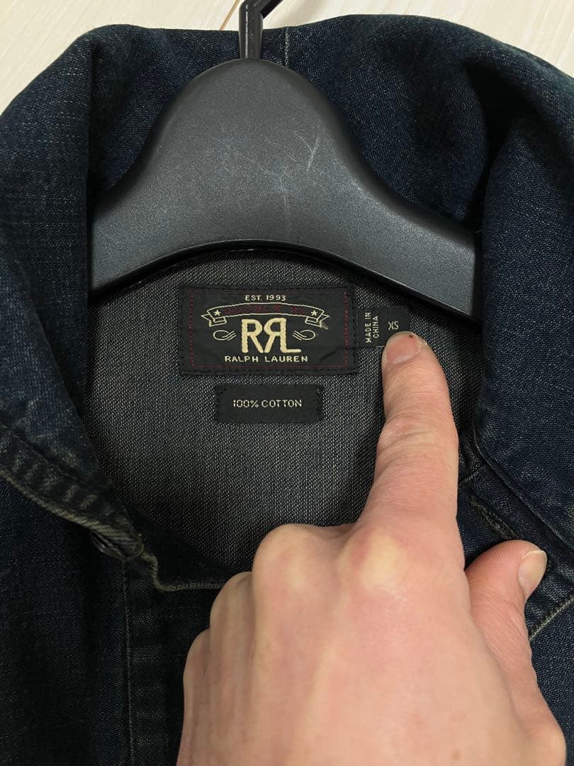 RRL デニムハーフボタンシャツプルオーバーラルフローレン - メルカリ