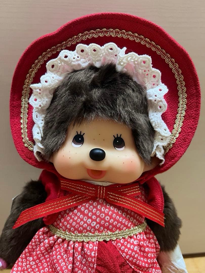 レア！タグ付き！monchhichi モンチッチ 金魚姫　Mサイズ　ぬいぐるみ