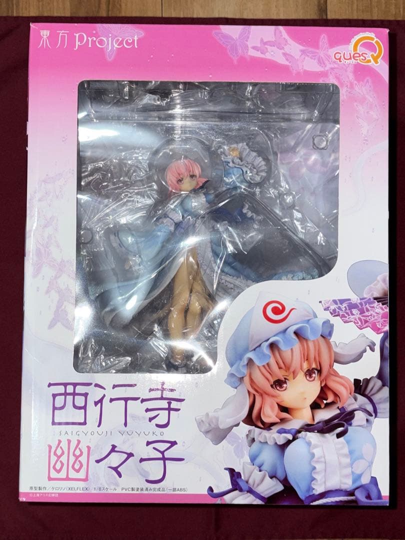 【新品未開封】 キューズQ 東方project 西行寺幽々子 フィギュア 東方Project 西行寺 幽々子│キューズQ 2D & 3D Creative Studio