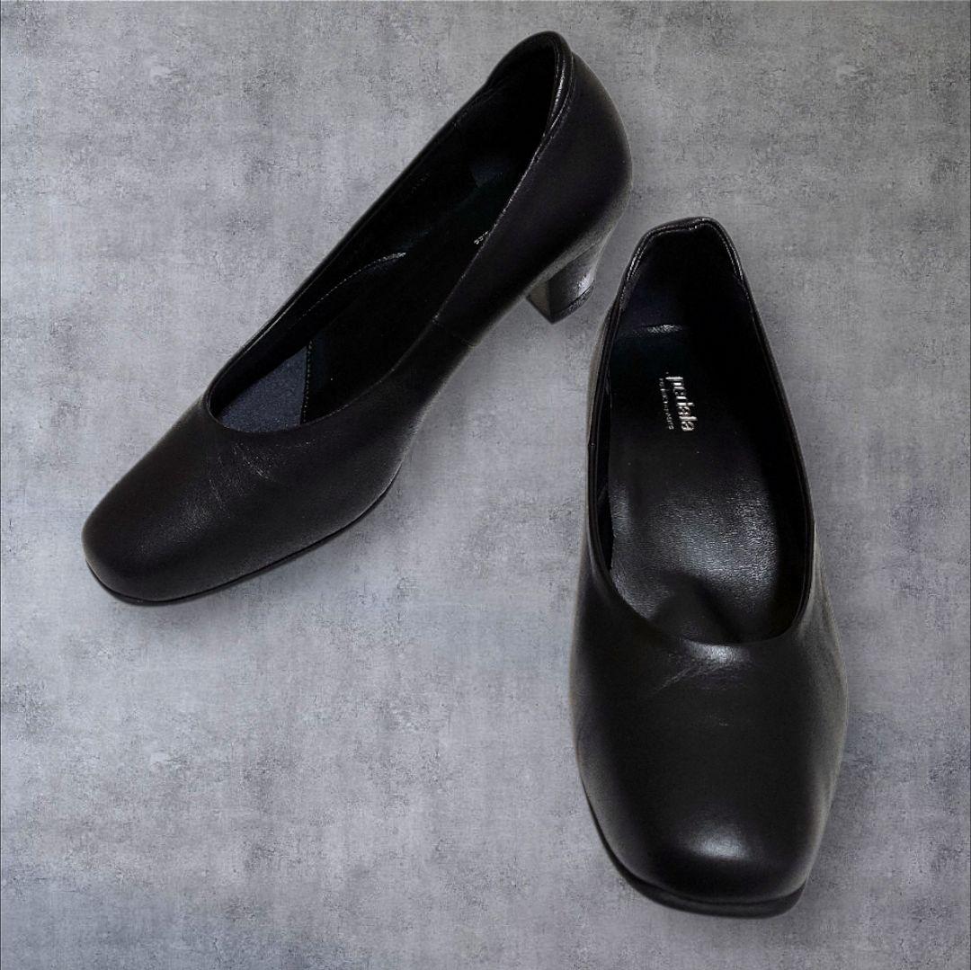 美品ASICSアシックスpedalaペダラ黒レザーパンプス23.5EEE PEDALA（ペダラ） アシックス レディース パンプス 靴 WP861T WP-861T