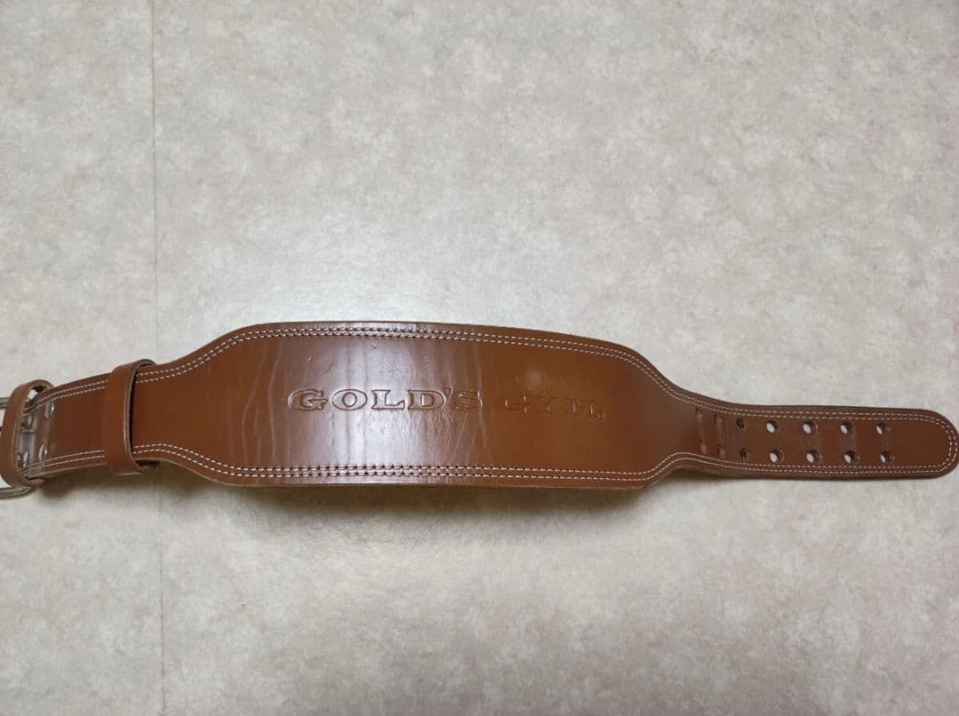GOLD'S GYM ブラウンレザーパワーベルト ゴールドジムプロレザーベルトをレビュー！サイズ感や手入れを解説