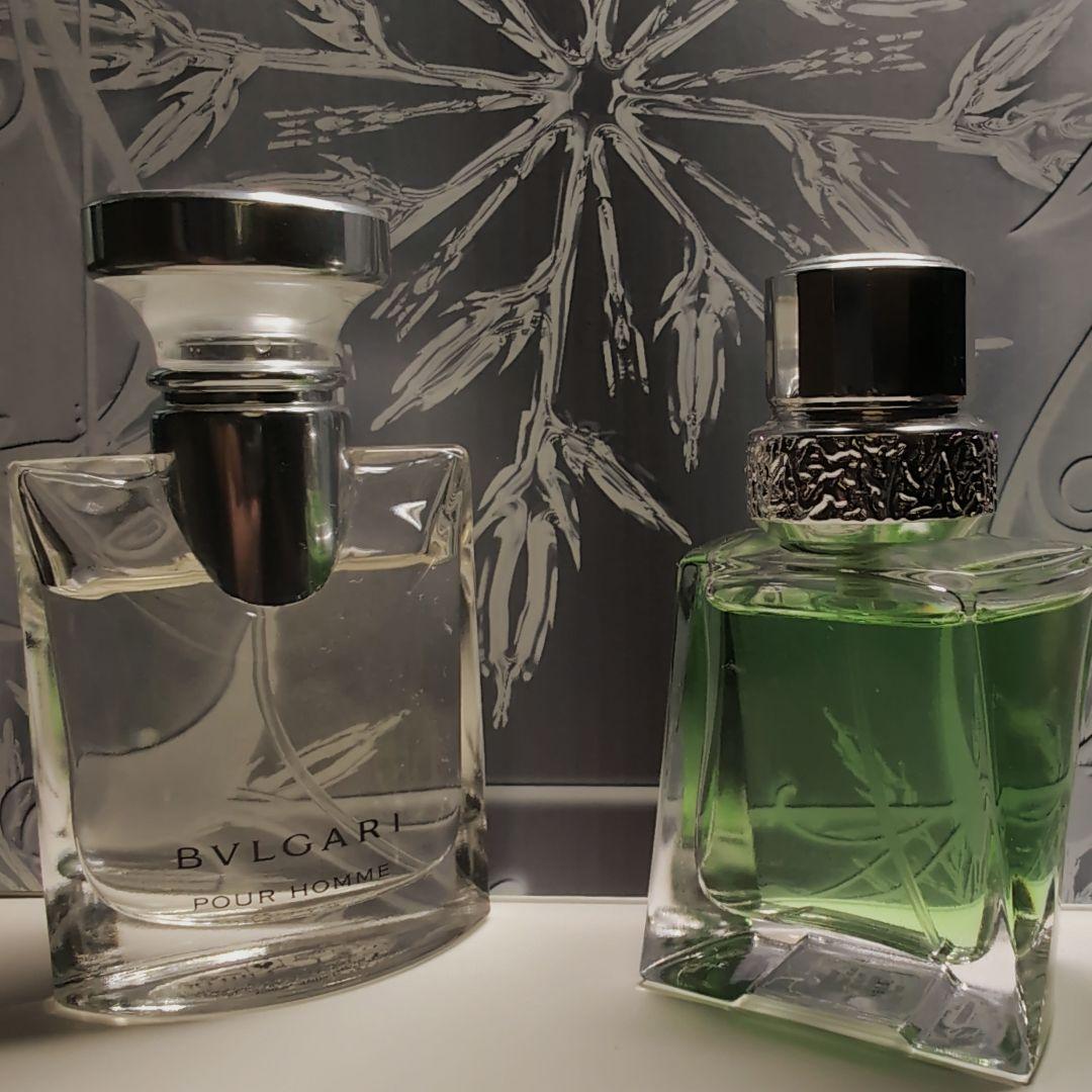 BVLGARI POUR HOMME 透明・SAMURAI緑 香水セット - メルカリ