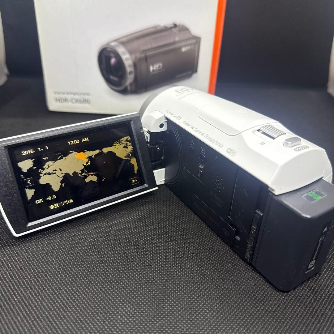 □極上品□ SONY HDR-CX680ホワイト HDR- CX680 W - メルカリ