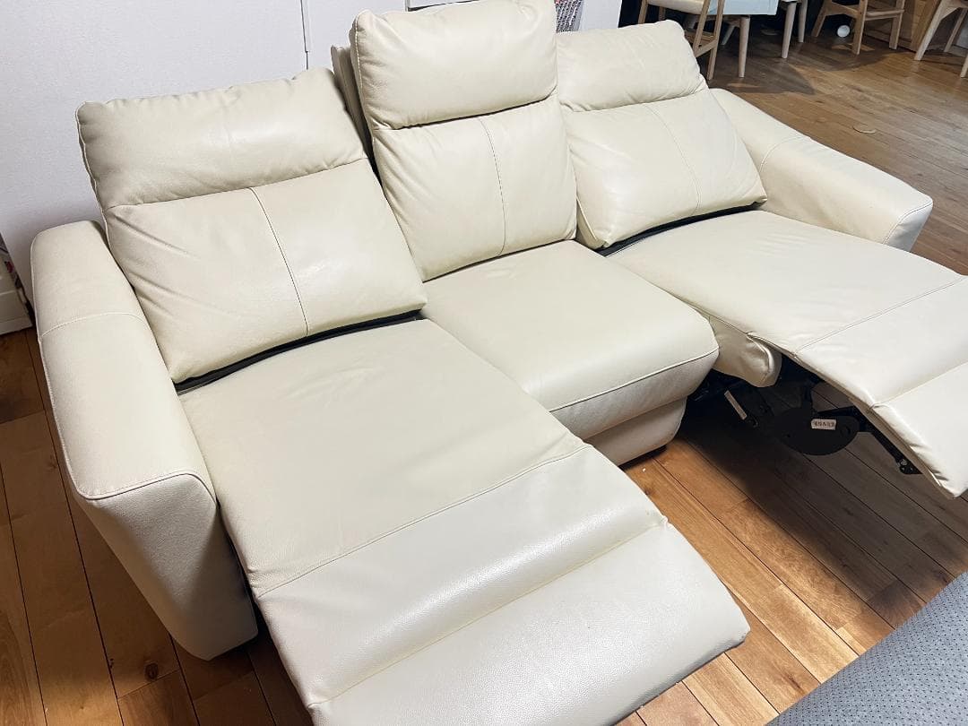 key様専用】ニトリ 3人掛け電動リクライニングソファ 本革タイプ (UM01