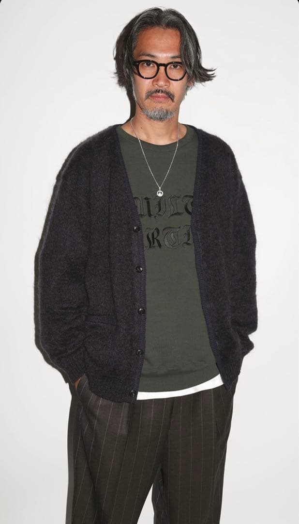 ワコマリア ミックスモヘアカーディガン 23FW - メルカリ