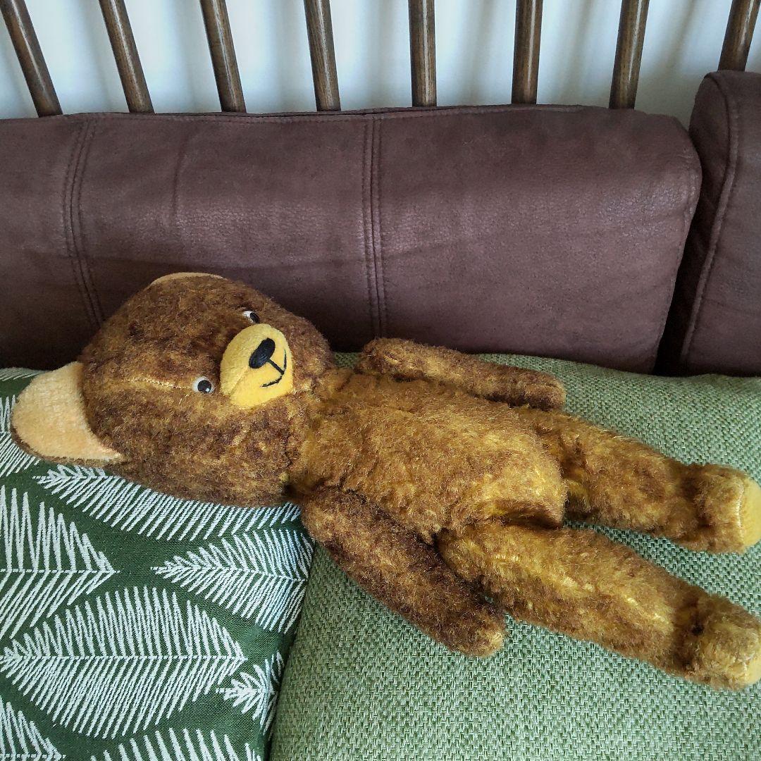 DDR テディベア　ポンチ目　ヴィンテージ　東ドイツ