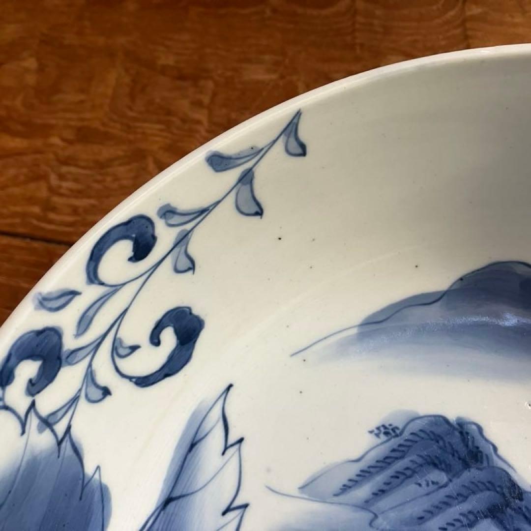 江戸末期 伊万里 染付 風景図 大鉢 骨董品 アンティーク - メルカリ