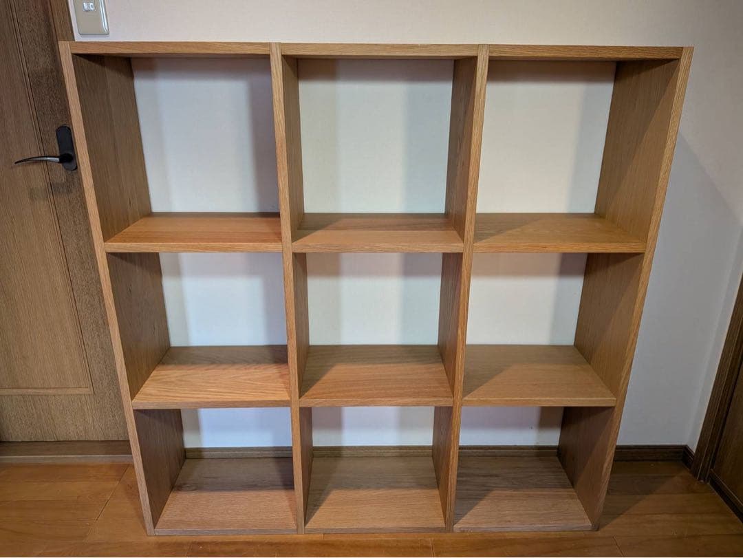 ■送料込■無印良品 スタッキングシェルフ 3×3 木製家具棚MUJI収納オーク材 スタッキングシェルフ・3段・オーク材 | 無印良品