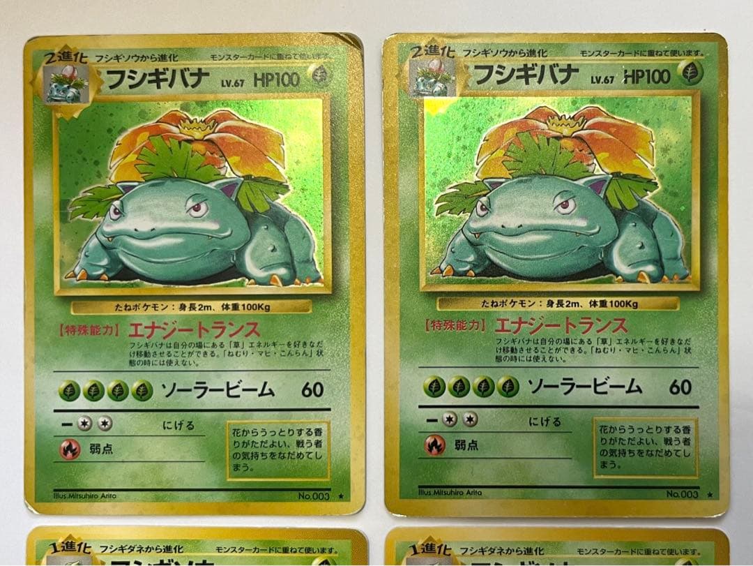 進化セット】旧裏 フシギバナ フシギソウ フシギダネ 6枚セット