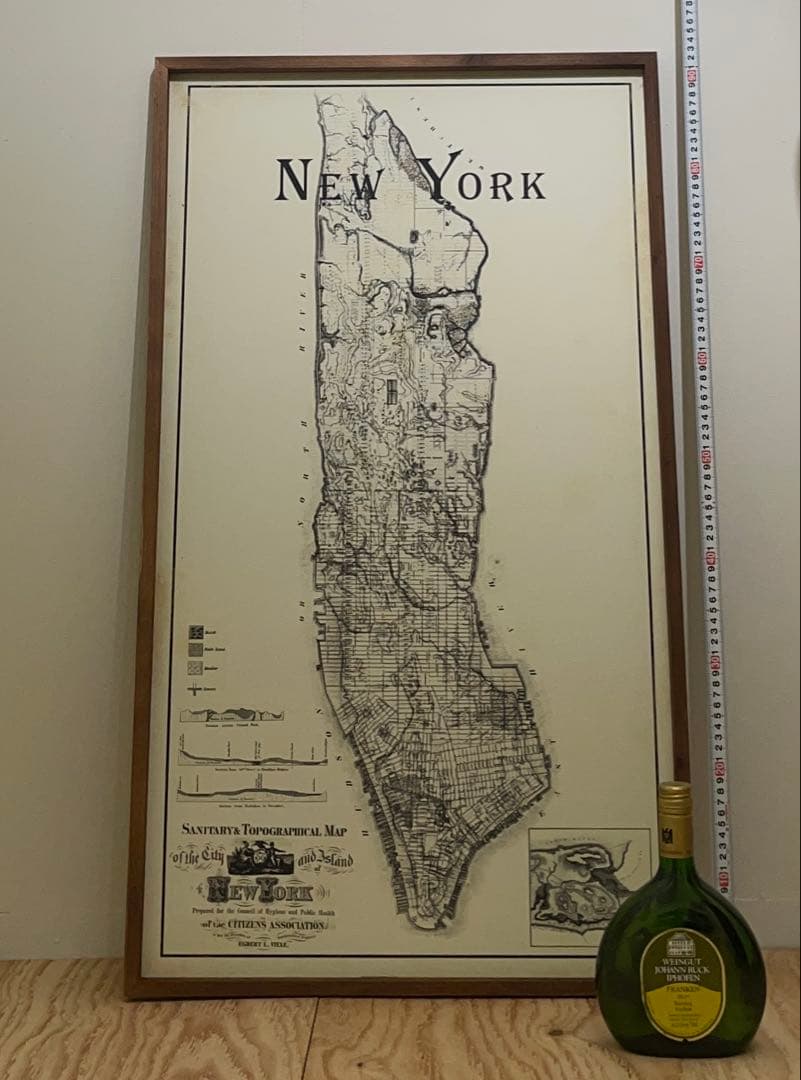 Black and White \"New York City\" ニューヨーク　額