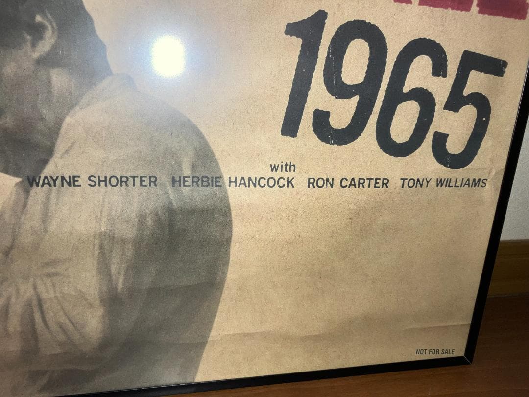 非売品！☆マイルスデイヴィス Miles Davis プロモ用 額付 ポスター