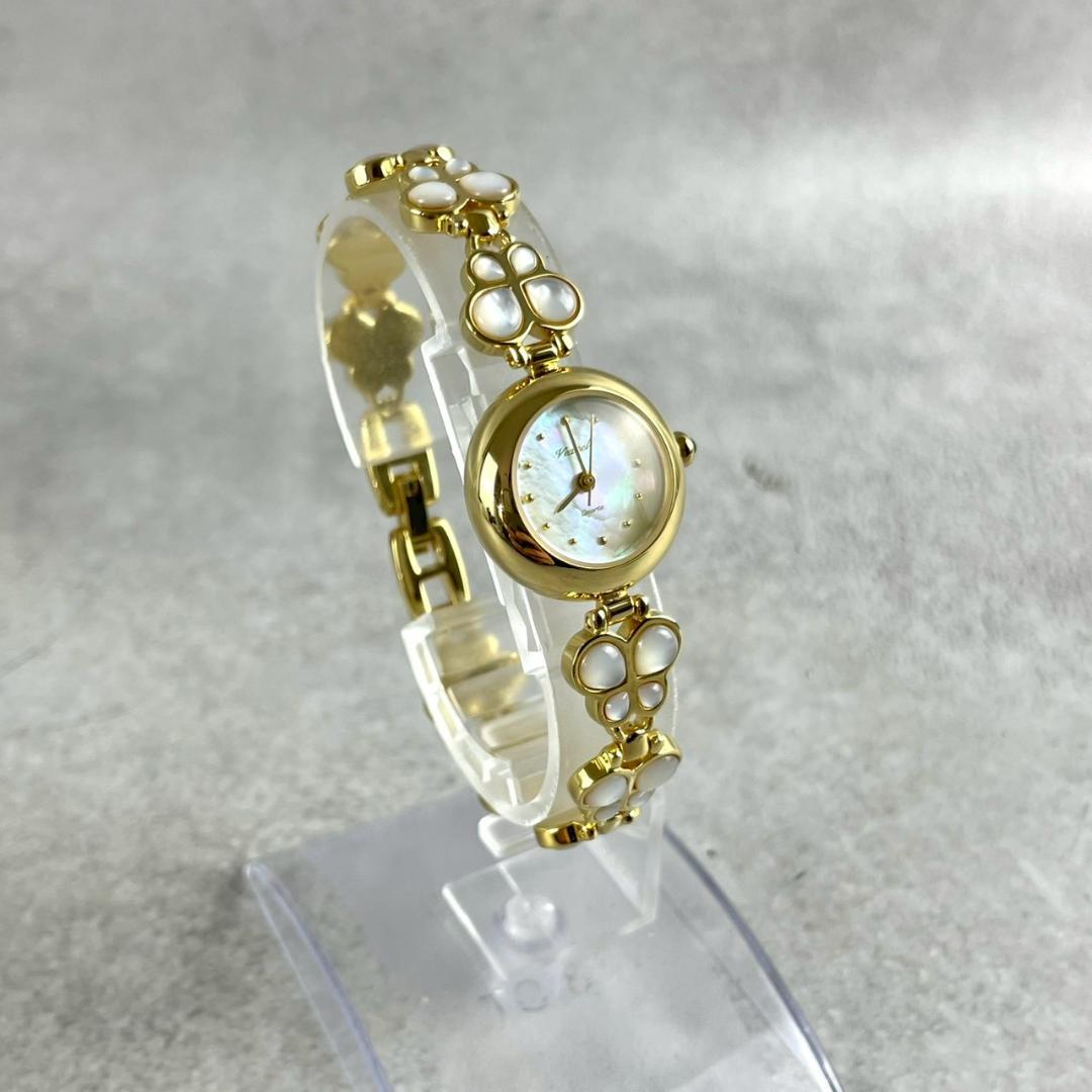 美品 超希少時計 VEXCEL ヴェクセル バタフライ白蝶貝 クォーツ ht295-3.jpg