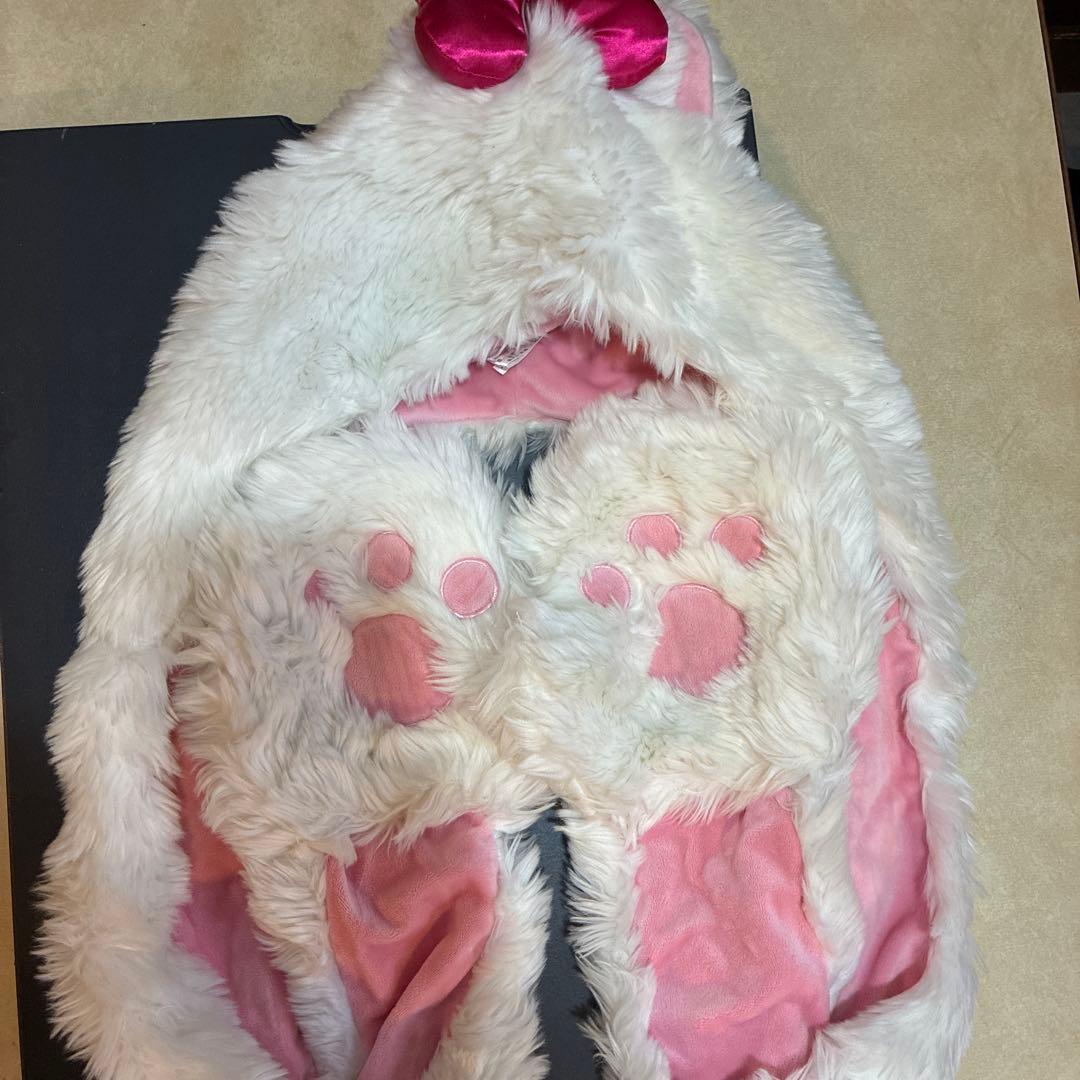 ディズニー マリー ファンキャップ もこもこレッグウォーマー付き