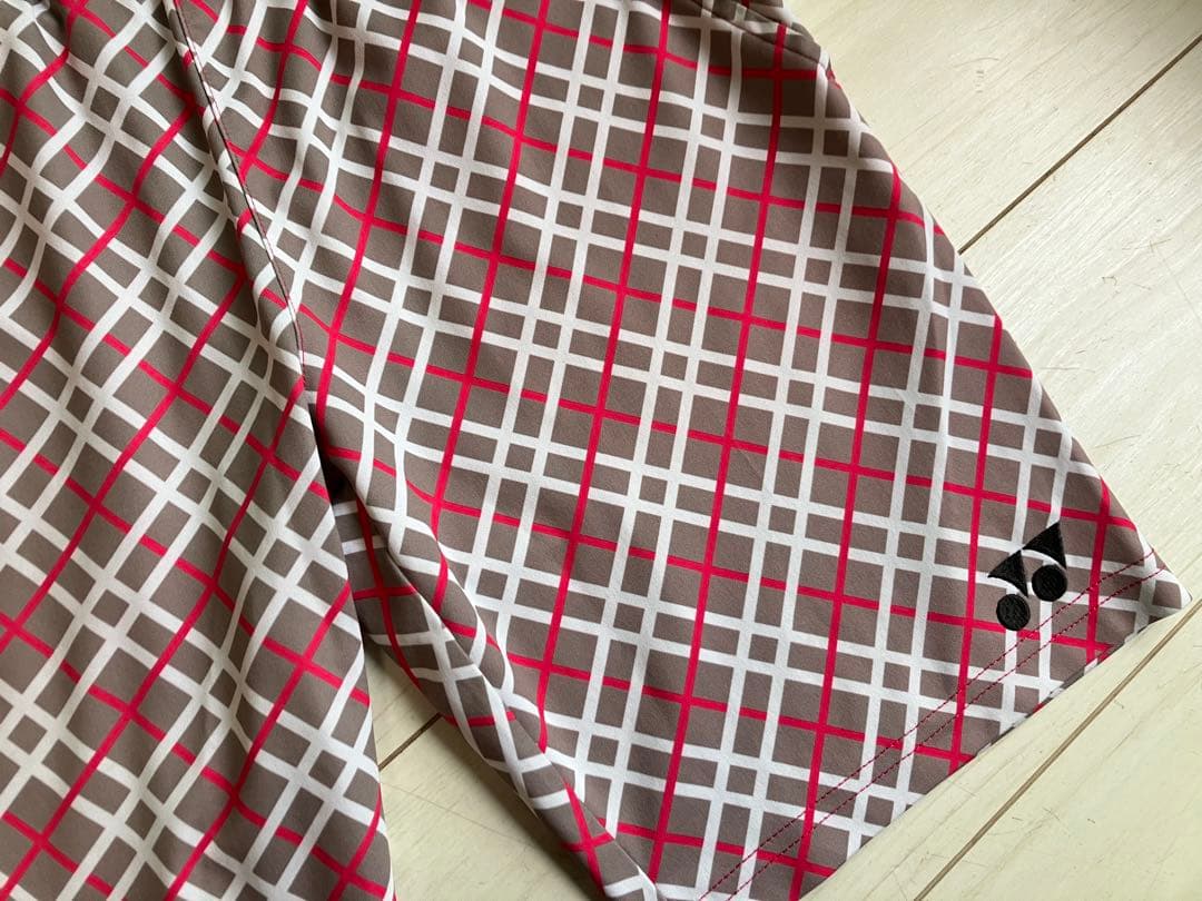 YONEX ワウリンカ選手着用モデル チェック柄ハーフパンツSS - メルカリ