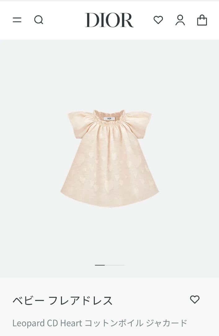 【ahiru＊要プロフ＊さま専用】新品　ベビーディオール　ワンピース18M DIOR | ドレス＆ジャンプスーツ|女の子のベビー（1-36ヶ月