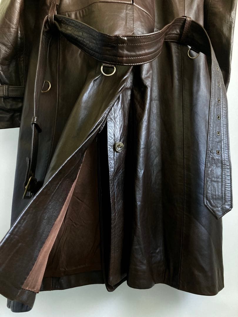 ジャケット・アウター 80s \"Aquascutum\" Leather Trench Coat