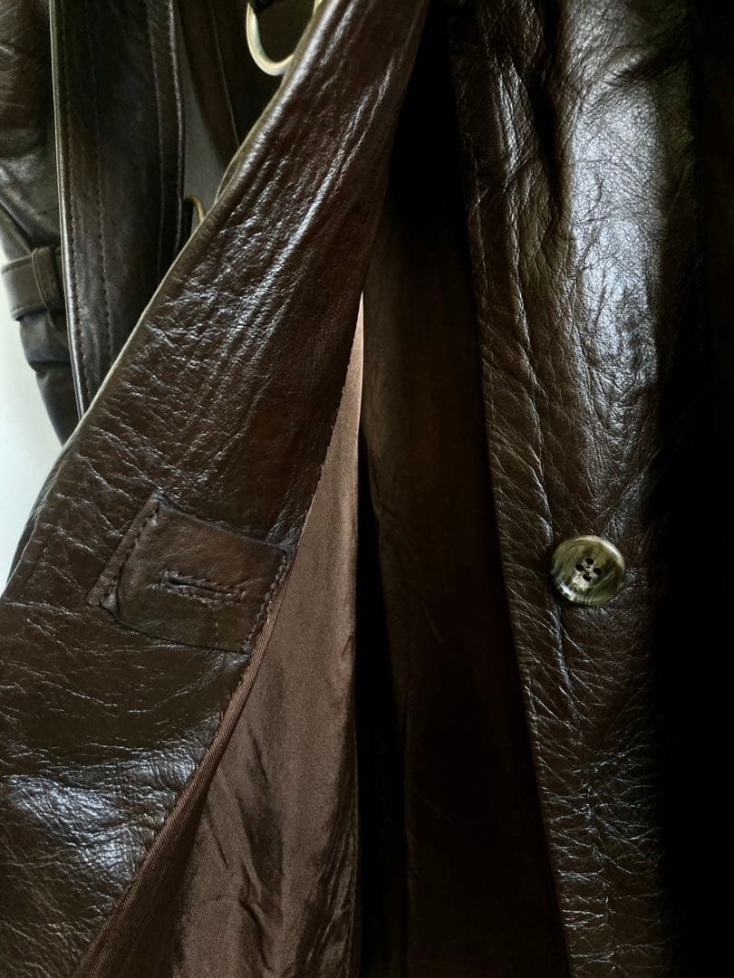 ジャケット・アウター 80s \"Aquascutum\" Leather Trench Coat