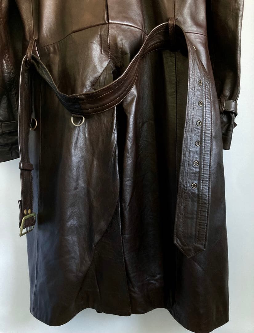 ジャケット・アウター 80s \"Aquascutum\" Leather Trench Coat