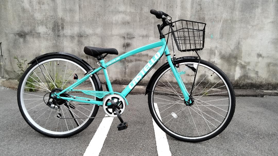 (No 0714-1)CASTELLO 26インチ［外装6段変速 ］ 自転車】クロスバイク カステッロ CASTELLO 26インチ 外装6段 ブラック