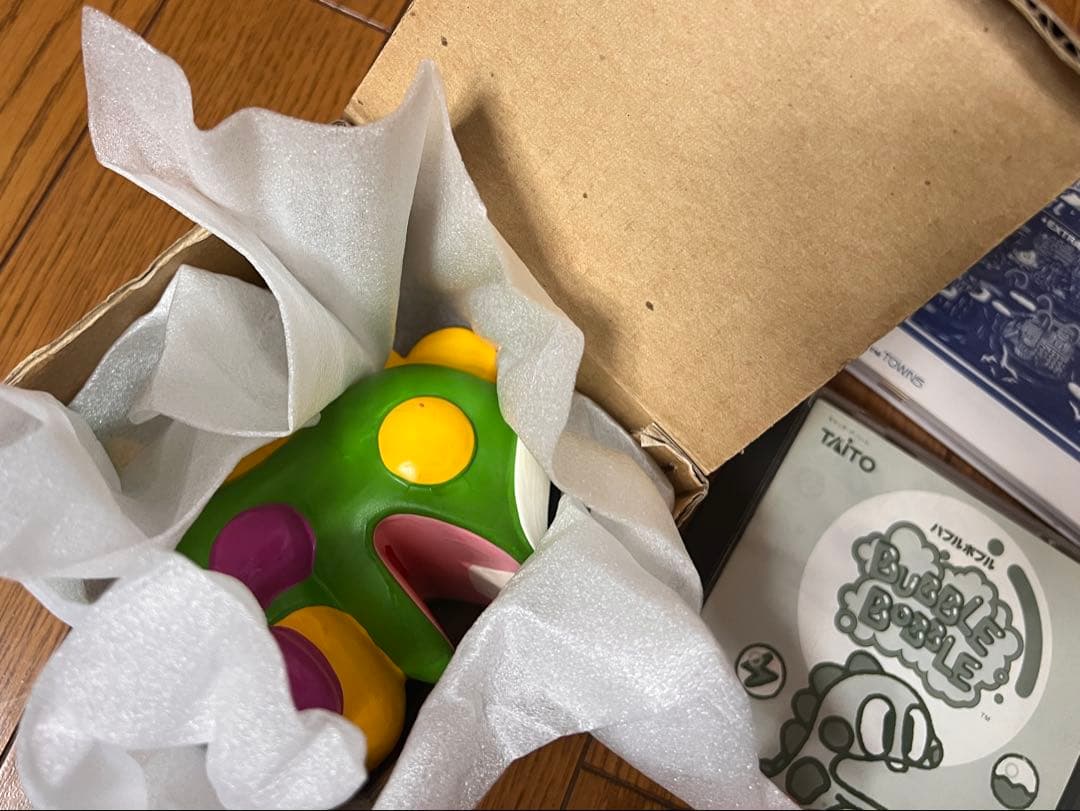 FM-TOWNS版　バブルボブル　バブルン　貯金箱　特典品