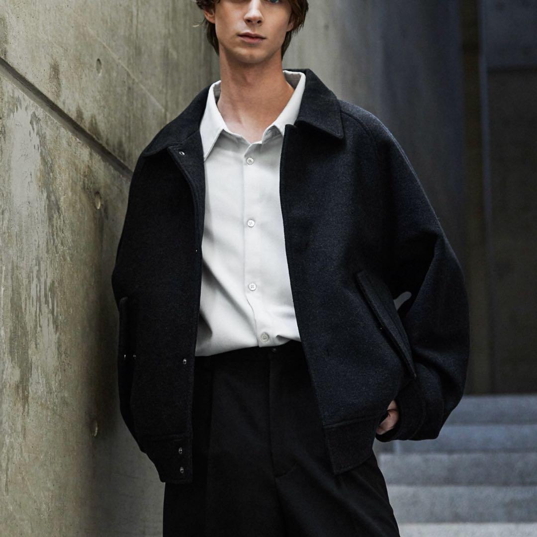 CLEL ウールブレンド テックメルトン2wayブルゾン - メルカリ