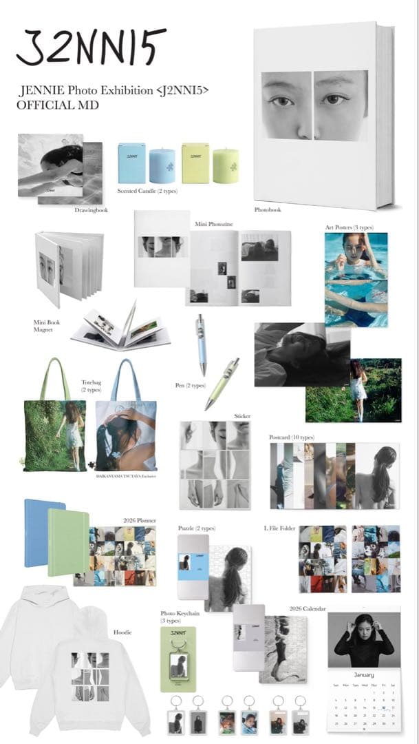 ☆代官山蔦屋限定JENNIE写真展 J2NNI5 Scented Candle青 - メルカリ