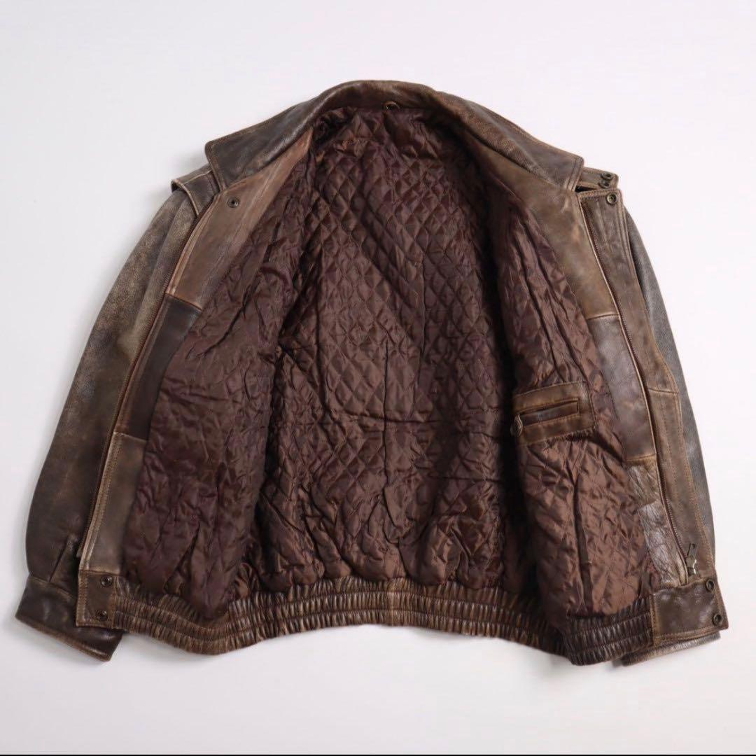 Vintage 80s 90s A2 G1 スタンドカラー レザージャケット - メルカリ